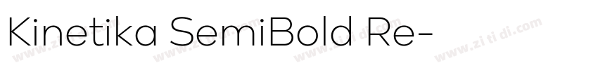 Kinetika SemiBold Re字体转换